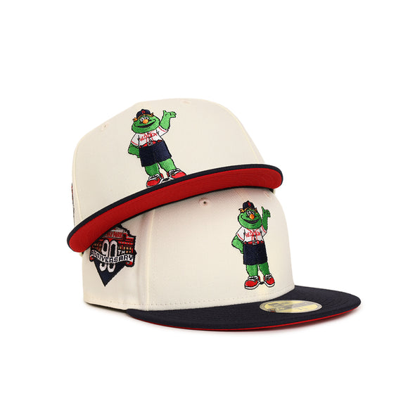 Boston Red Sox Wally The Green Monster Chrome Navy 2 Tone Fenway Park 90th Anniversary SP 59Fifty Fitted