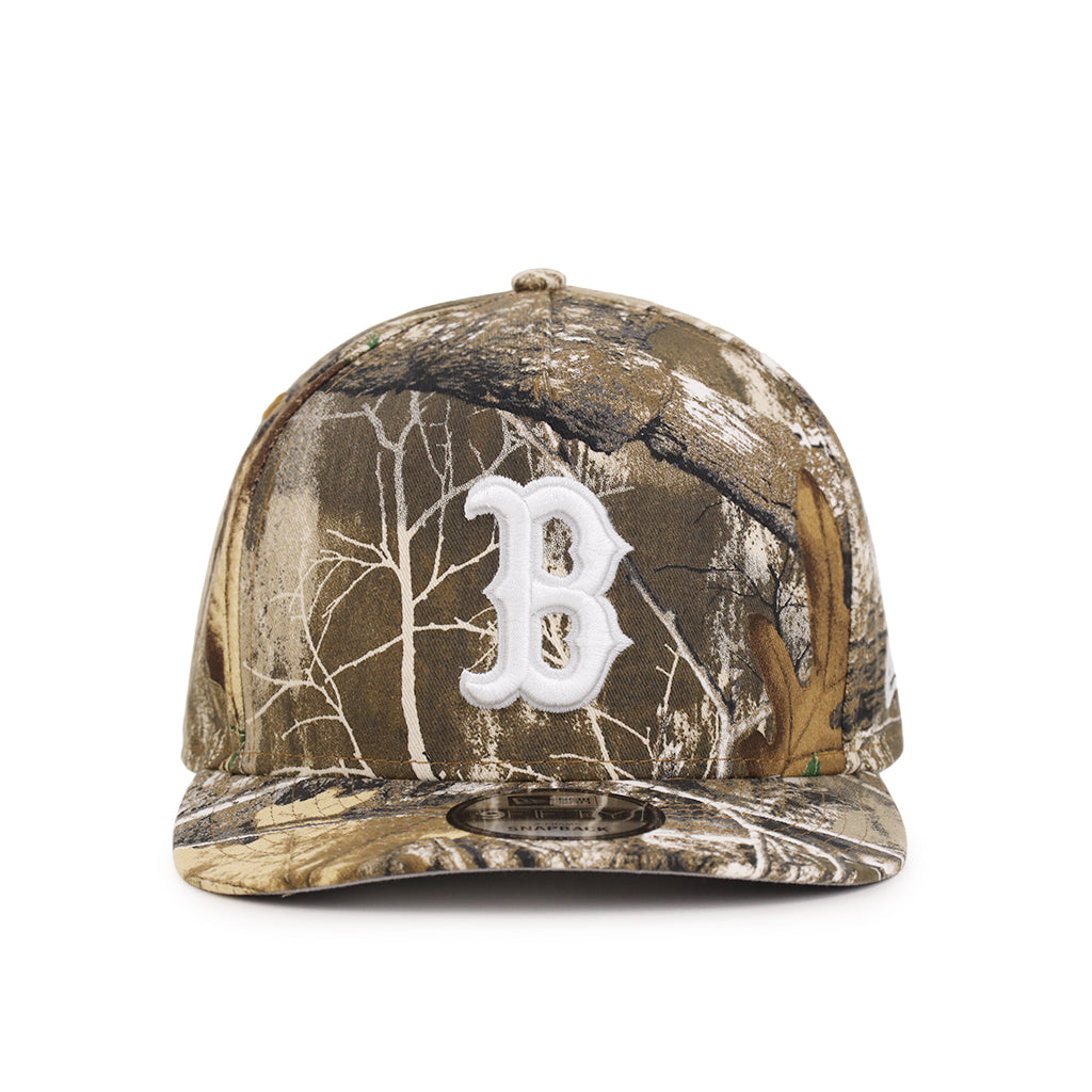 Boston Red Sox Real Tree On White 9Fifty A-Frame Snapback