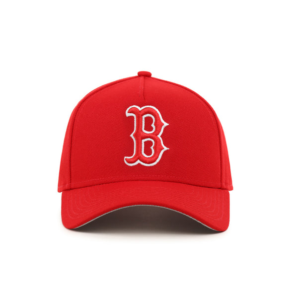 Boston Red Sox Scarlet Red On White 9Forty A-Frame Snapback