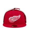 Detroit Red Wings Dog Ear Team Color NHL 59Fifty Fitted