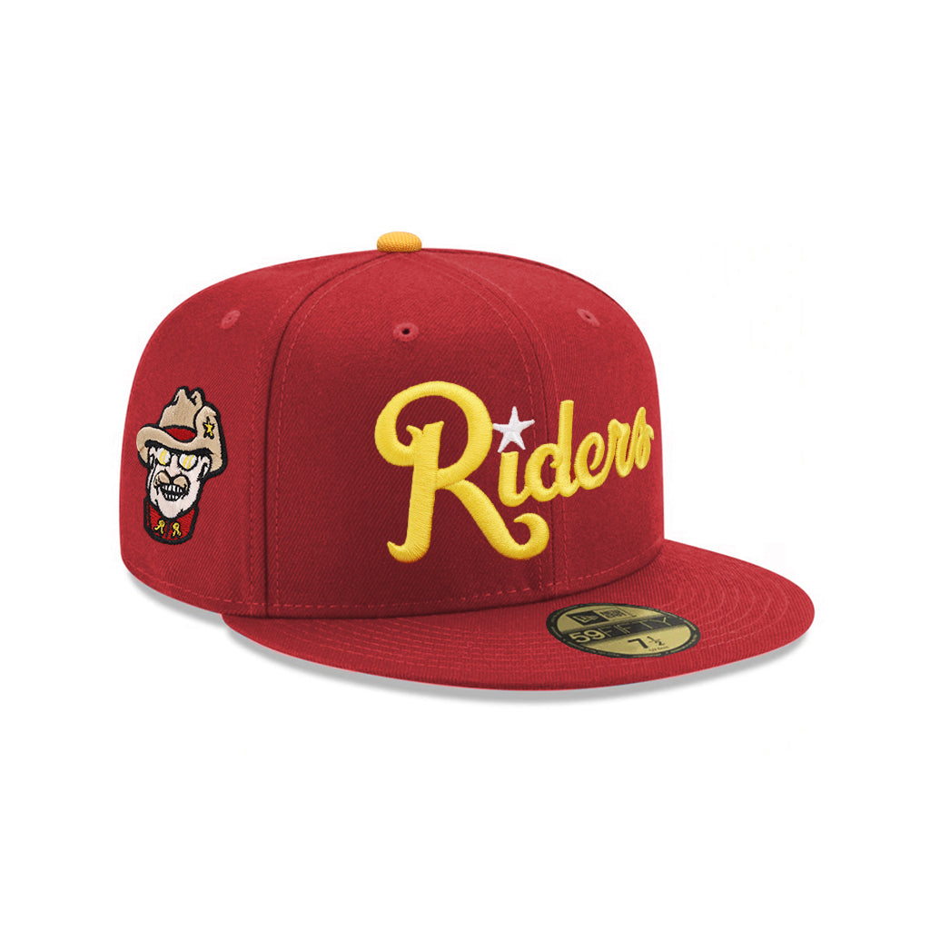Frisco RoughRiders Mascot SP Dark Red MiLB 59Fifty Fitted
