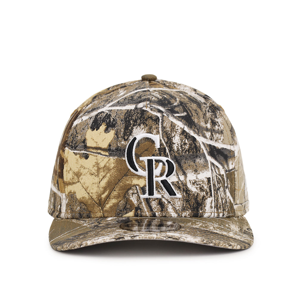 Colorado Rockies Real Tree On White 9Fifty A-Frame Snapback