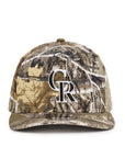 Colorado Rockies Real Tree On White 9Fifty A-Frame Snapback