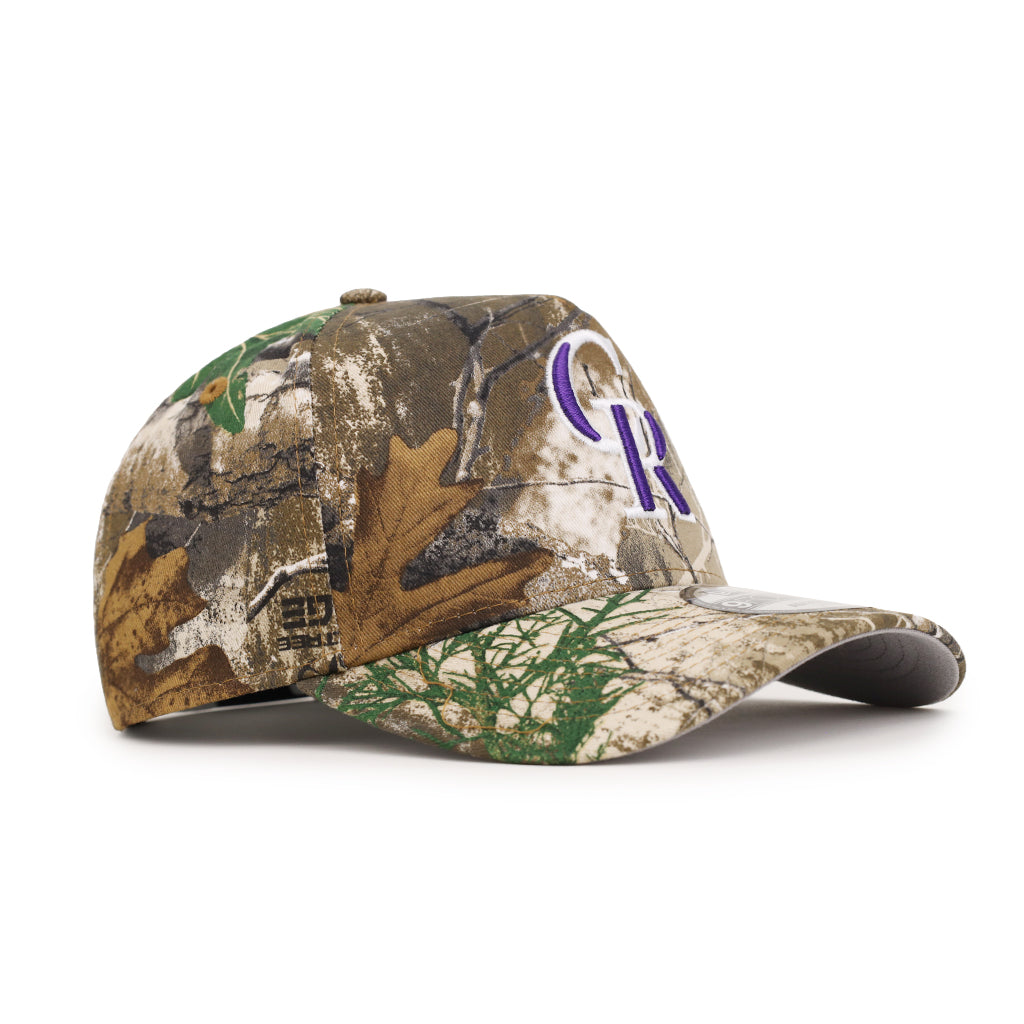 Colorado Rockies Real Tree 9Forty A-Frame Snapback