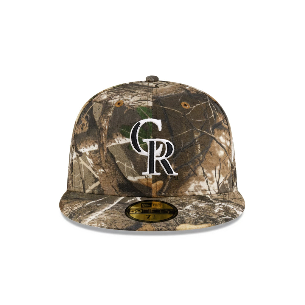 Colorado Rockies Real Tree On White 59Fifty Fitted