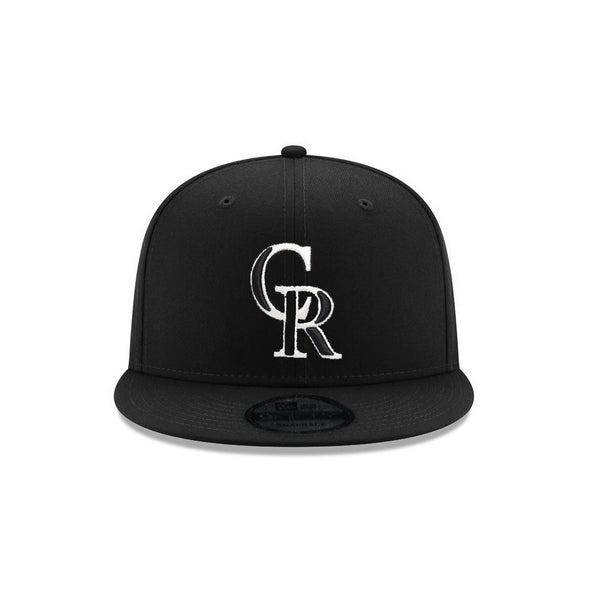 Colorado Rockies Black on White 9Fifty Snapback