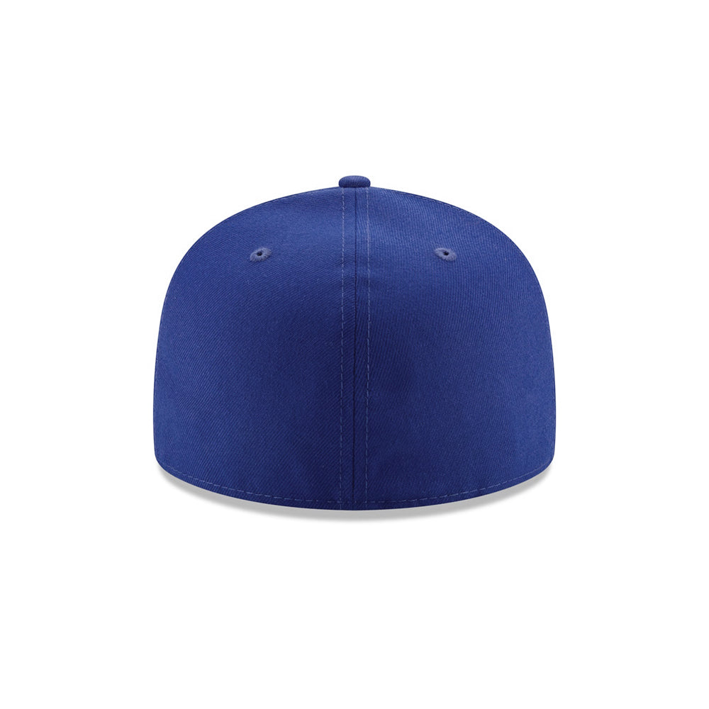 East Side Old English Graffiti Font Royal on White 59Fifty Fitted