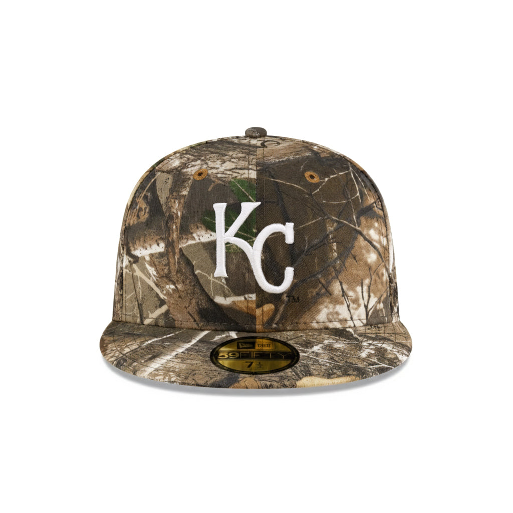 Kansas City Royals Real Tree On White 59Fifty Fitted