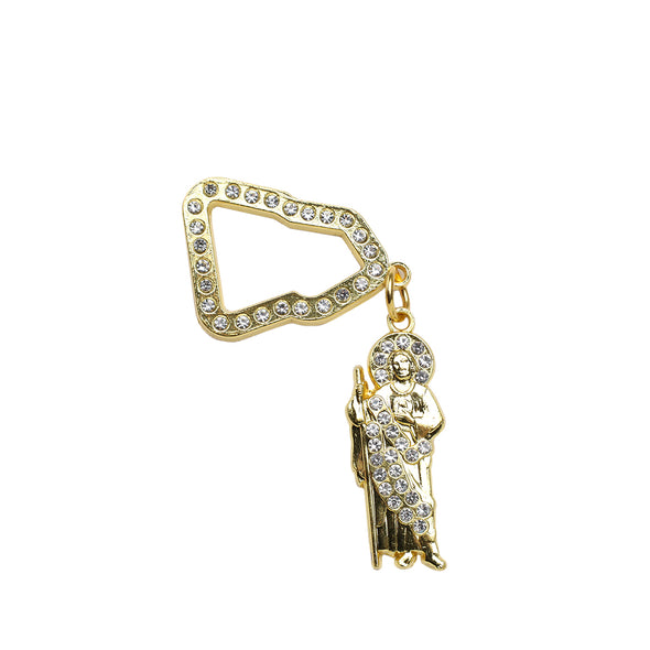 CrownMinded Saint Jude Pendant Cap Pin