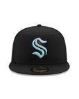 Seattle Kraken Black Team Arena Coordinates SP NHL 59Fifty Fitted