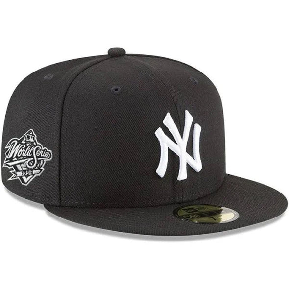 New York Yankees Black White 1998 WS Side Patch 59Fifty Fitted