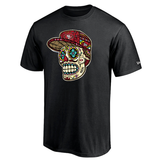 New Era San Francisco 49ers Black Skull Tee