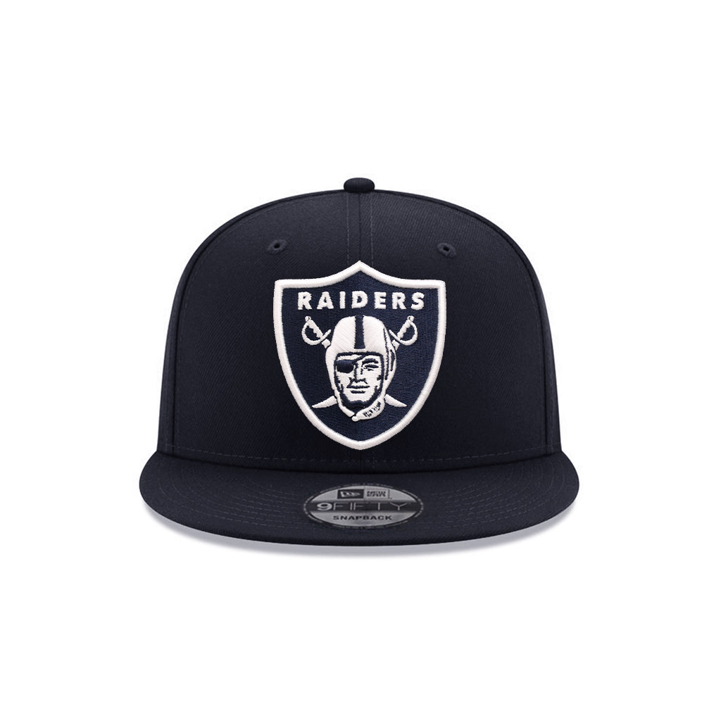 Las Vegas Raiders Navy On White Logo Grand NFL 9Fifty Snapback