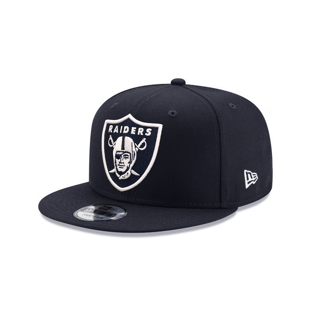 Las Vegas Raiders Navy On White Logo Grand NFL 9Fifty Snapback