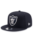 Las Vegas Raiders Navy On White Logo Grand NFL 9Fifty Snapback