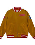 Mitchell & Ness San Francisco 49ers Gold Faithful To The Bay Heavyweight Satin Jacket