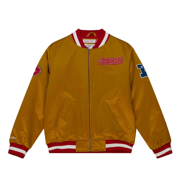 Mitchell & Ness San Francisco 49ers Gold Faithful To The Bay Heavyweight Satin Jacket