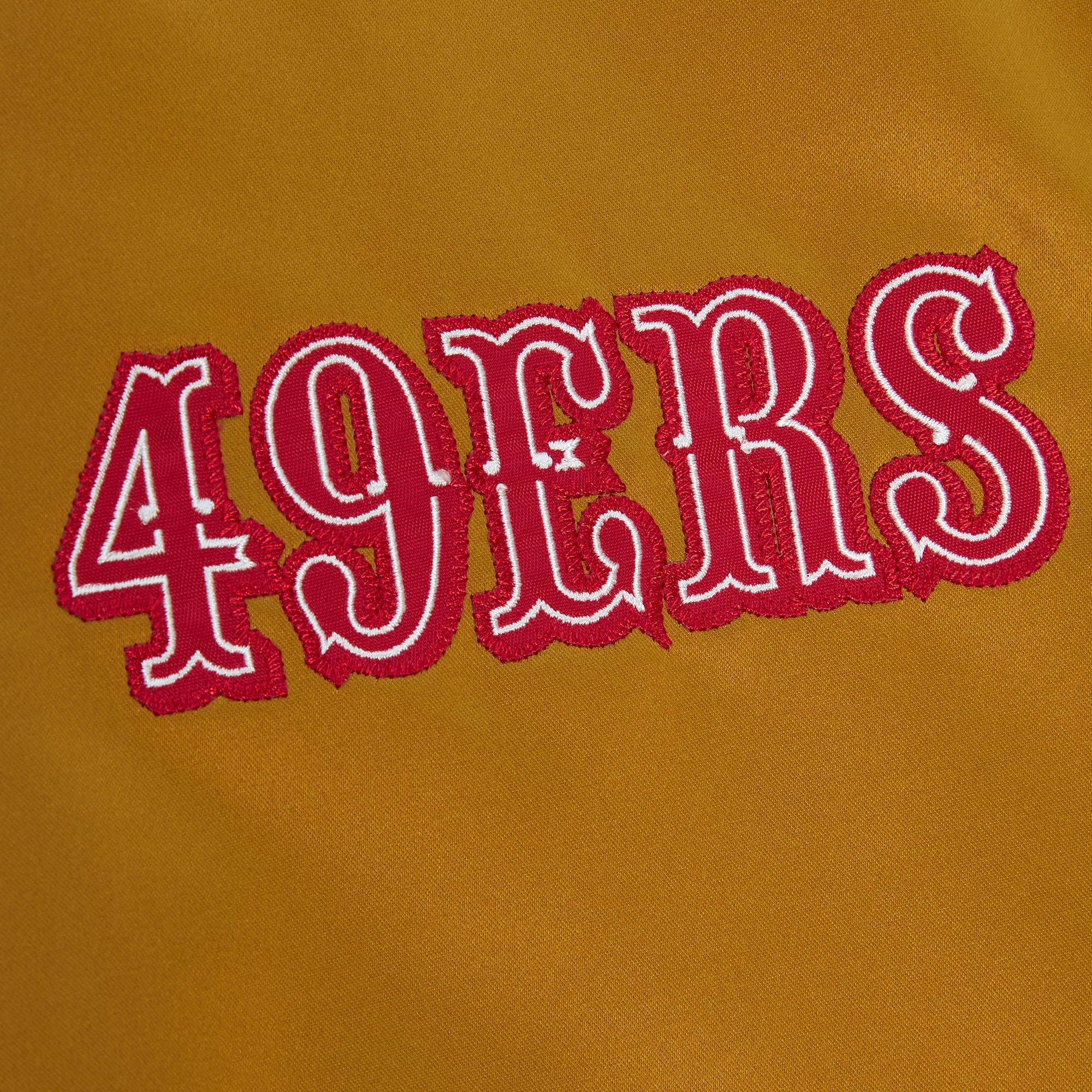 Mitchell &amp; Ness San Francisco 49ers Gold Faithful To The Bay Heavyweight Satin Jacket