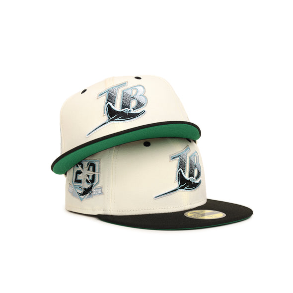 Tampa Bay Rays Chrome Black 2 Tone 20th Anniversary SP 59Fifty Fitted