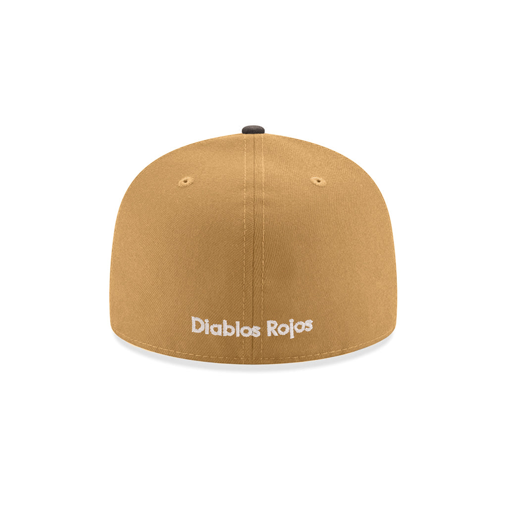Diablos Rojos Del Mexico Club De Beisbol Bronze Gray 2 Tone Alternate Logo SP 59Fifty Fitted