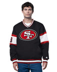 Starter San Francisco 49ers Pullover V-Neck Lightweight Jacket