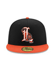 Lakeland Tigers Black Orange MiLB 59Fifty Fitted
