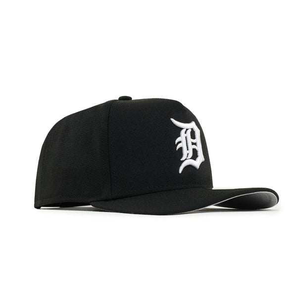 Detroit Tigers Black On White 9Fifty A-Frame Snapback