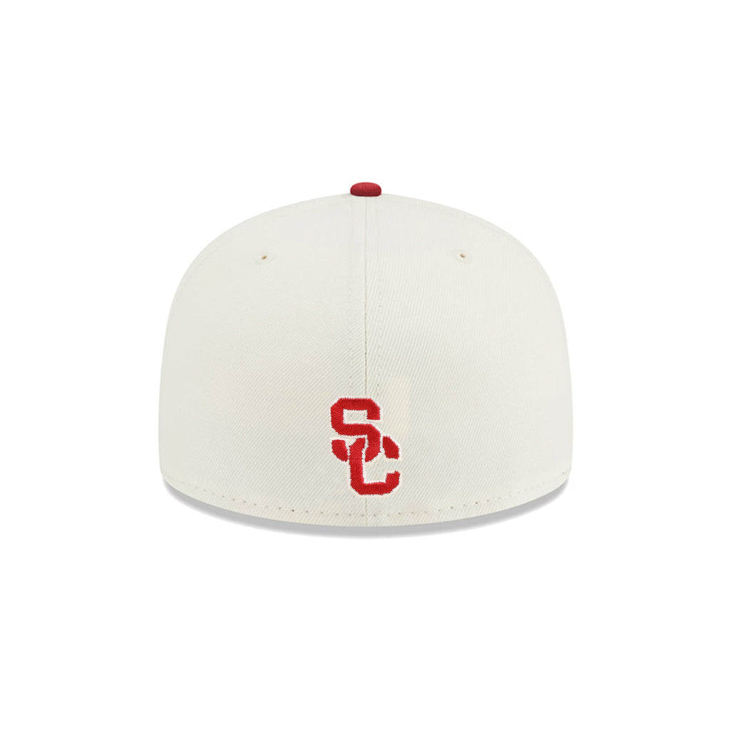 University Of Southern California USC Trojans Chrome Red 2 Tone Trojan Head SP 59Fifty Fitted