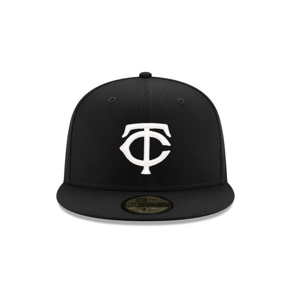 Minnesota Twins Black on White 59Fifty Fitted