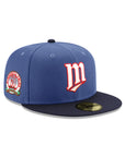 Minnesota Twins Indigo Navy 2 Tone 60th Anniversary SP 59Fifty Fitted
