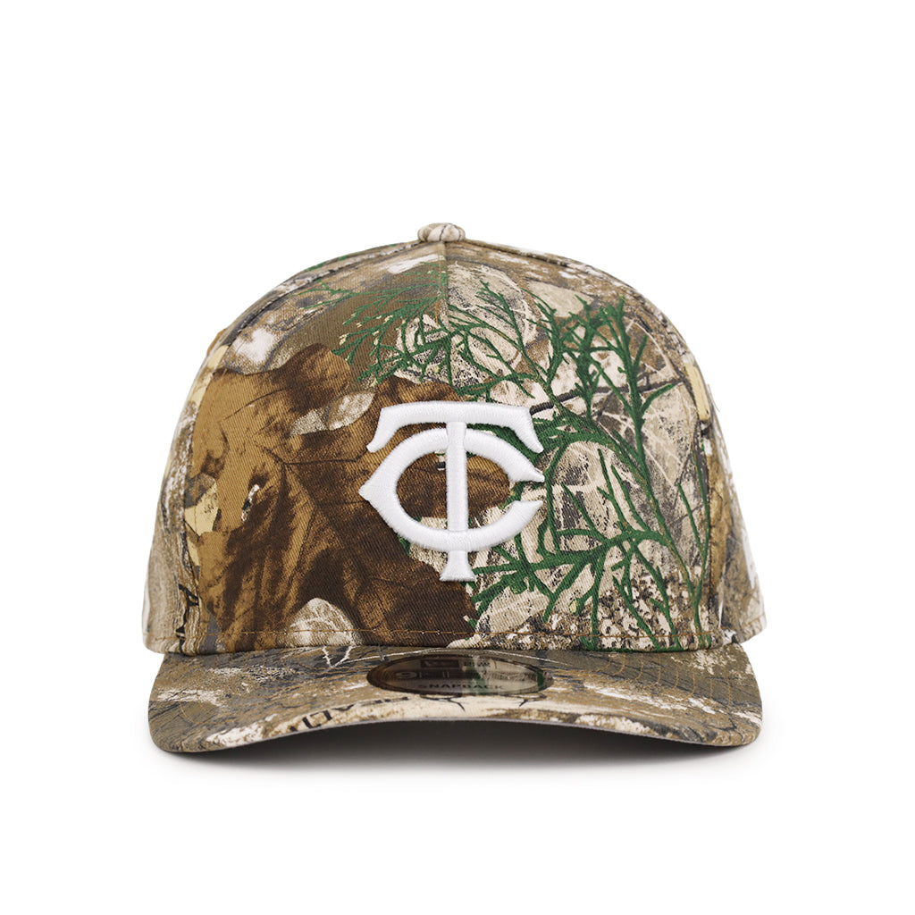 Minnesota Twins Real Tree On White 9Fifty A-Frame Snapback