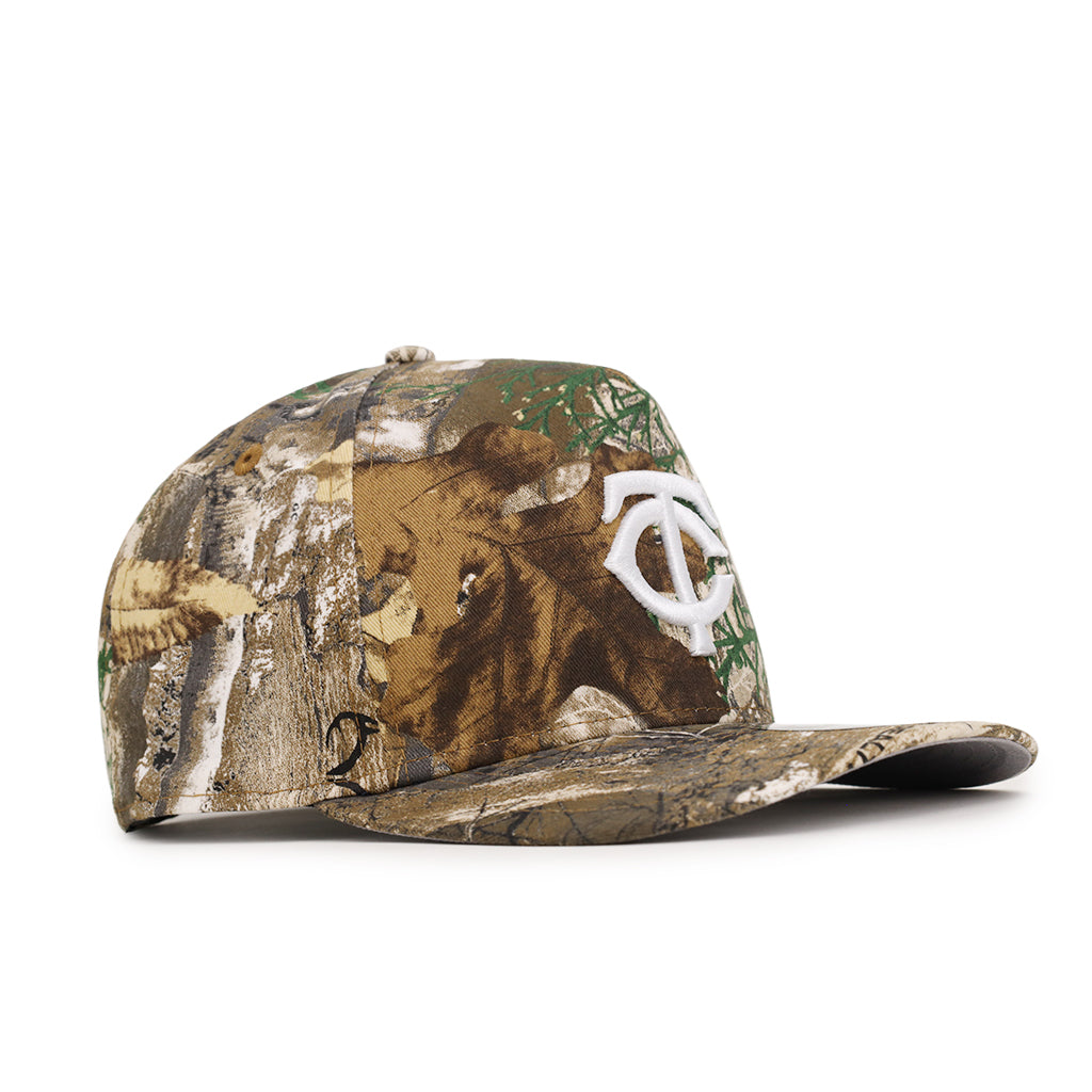 Minnesota Twins Real Tree On White 9Fifty A-Frame Snapback