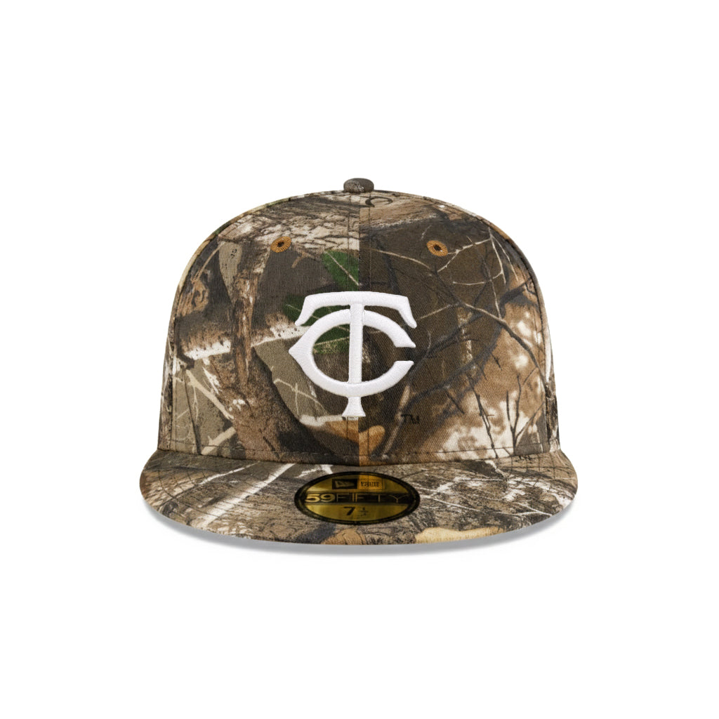 Minnesota Twins Real Tree On White 59Fifty Fitted