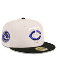 Minnesota Twins Stone Black 2 Tone 50th Anniversary SP 59Fifty Fitted