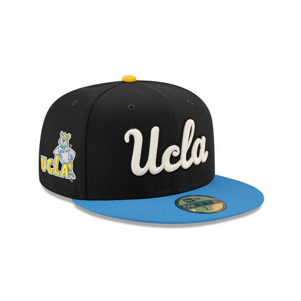 University of California Los Angeles UCLA Bruins Black Blue 2 Tone Mascot SP NCAA 59Fifty Fitted