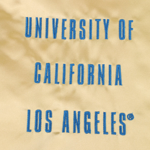 Mitchell & Ness University Of California Los Angeles UCLA Lightweight Gold Satin Jacket