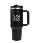 CrownMinded 40oz Laser-Engraved Stainless Steel Insulated Tumbler – Black