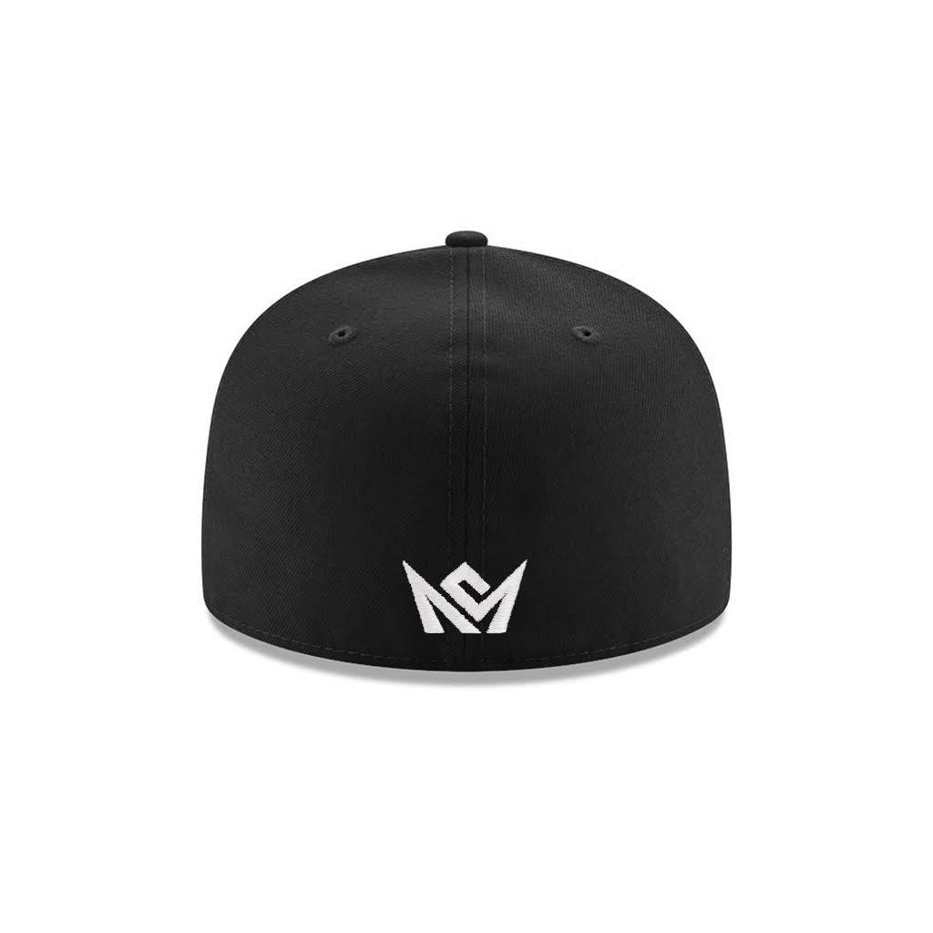 CrownMinded X Los Angeles The Standard LA Monogram Black On White 59Fifty Fitted