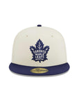 Toronto Maple Leafs Chrome Navy 2 Tone 75th Anniversary SP NHL 59Fifty Fitted
