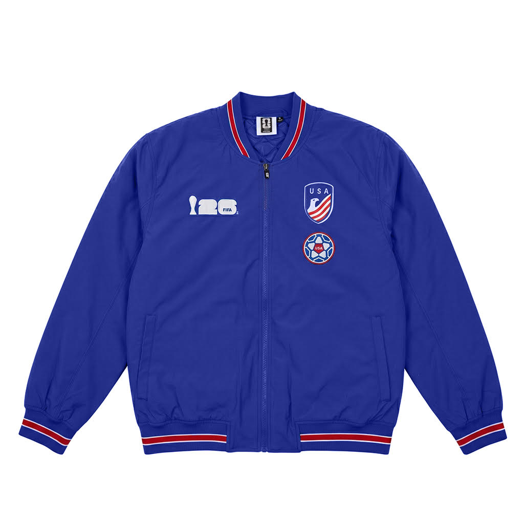 USA FIFA World Cup 2026 Road To Victory Flight Jacket - Blue