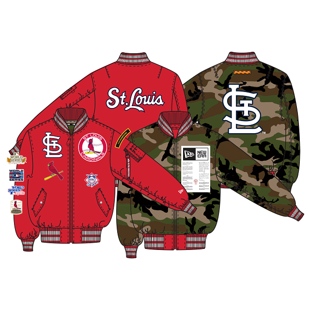 New Era X Alpha Industries St. Louis Cardinals Bomber Jacket