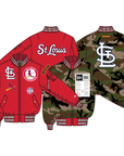 New Era X Alpha Industries St. Louis Cardinals Bomber Jacket