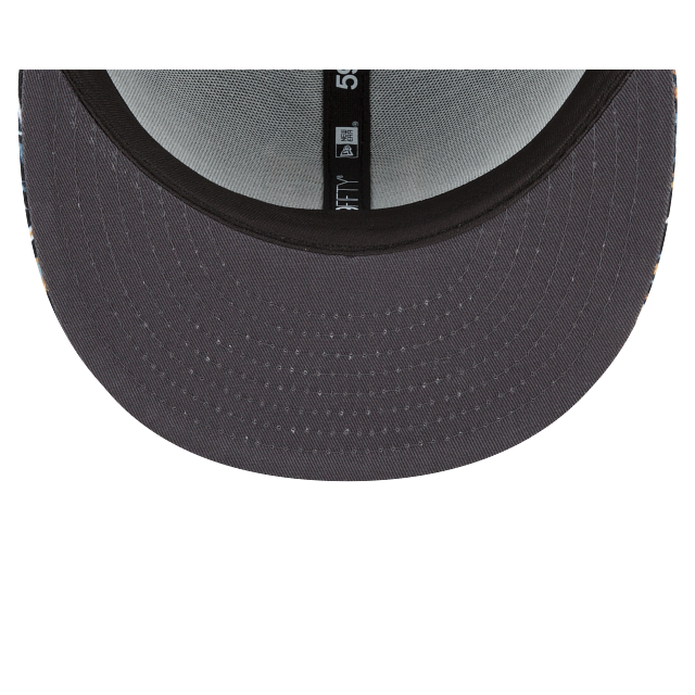 Los Angeles Football Club LAFC Black Multi Pattern 59Fifty MLS Fitted Cap