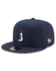 CrownMinded X Maple Jay The Standard Navy On White 59Fifty Fitted