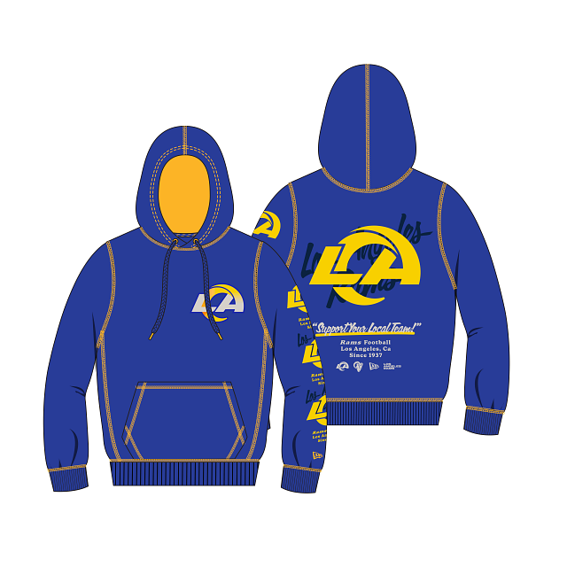 New Era Los Angeles Rams Team Split Hood