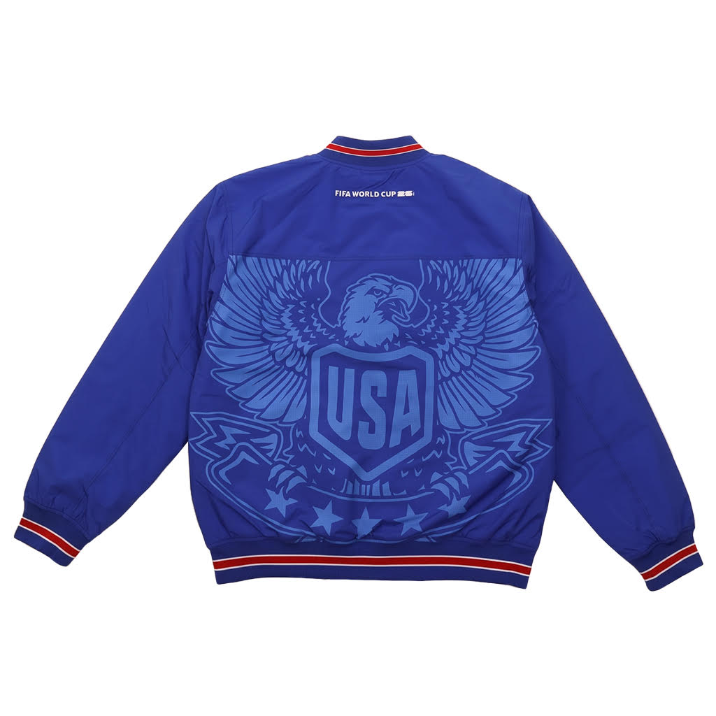USA FIFA World Cup 2026 Road To Victory Flight Jacket - Blue