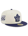 Toronto Maple Leafs Chrome Navy 2 Tone 75th Anniversary SP NHL 59Fifty Fitted
