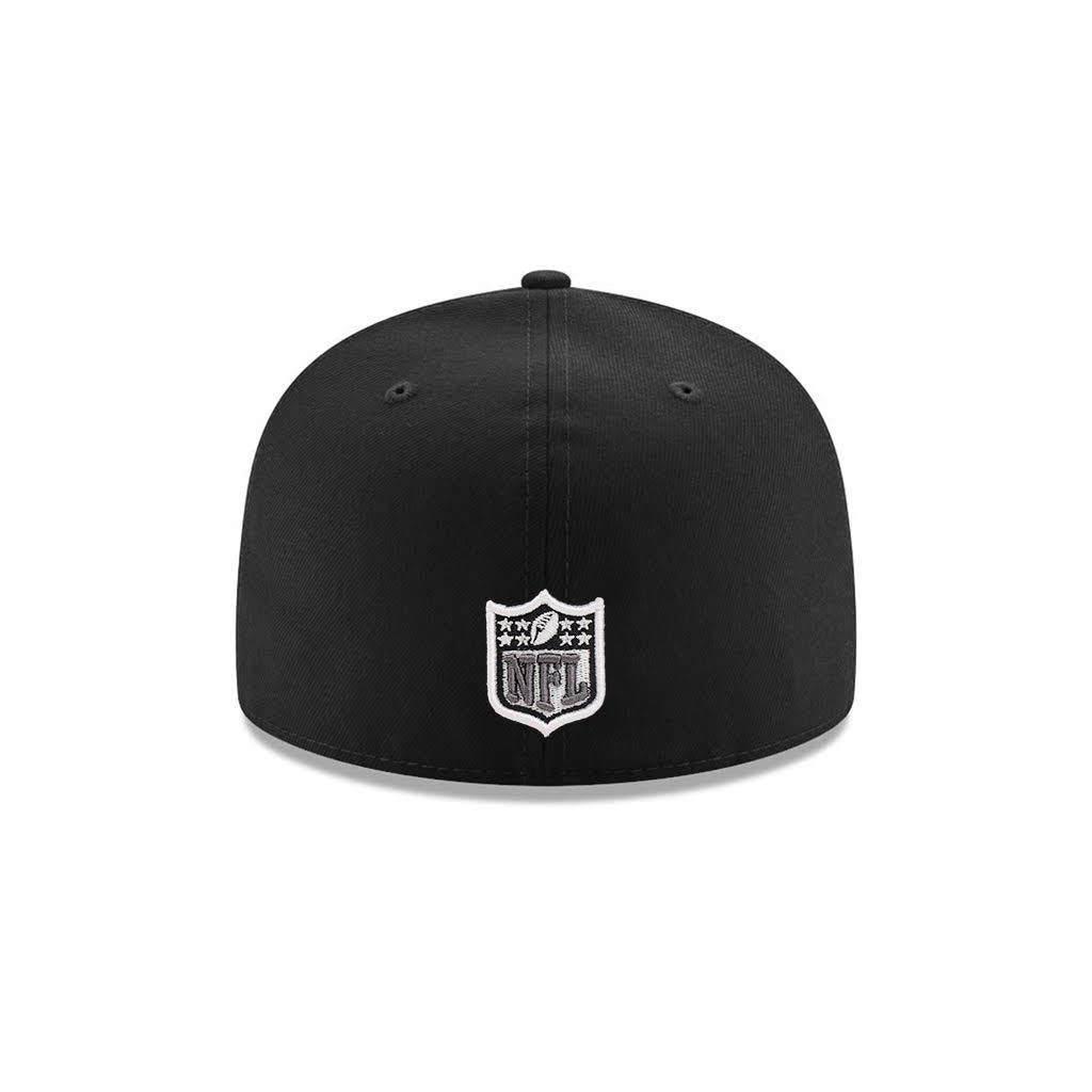 Dallas Cowboys Black On Black Gray Outline 59Fifty Fitted