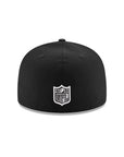 Dallas Cowboys Black On Black Gray Outline 59Fifty Fitted