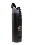 CrownMinded 24oz Laser-Engraved Stainless Steel Insulated Water Bottle – Black